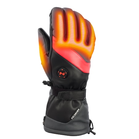 Unisex Gray Heated Gloves, 2X, 7.4V